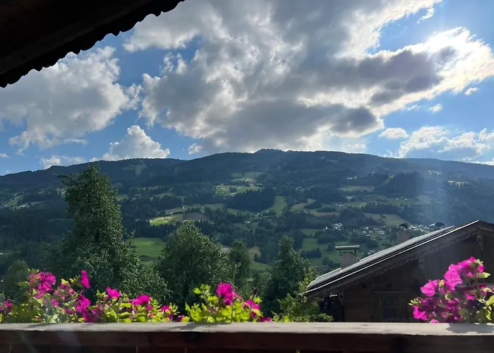 Gamsbock Panorama View Balkon, Gartensauna, Garten, Grillplatz